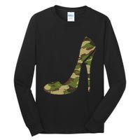 Cool Camouflage Art For Wo Girl Camo Clothes Costume Camo Tall Long Sleeve T-Shirt