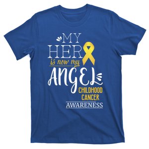 Childhood Cancer Awareness My Hero Is Now My Angel Tee Gift T-Shirt