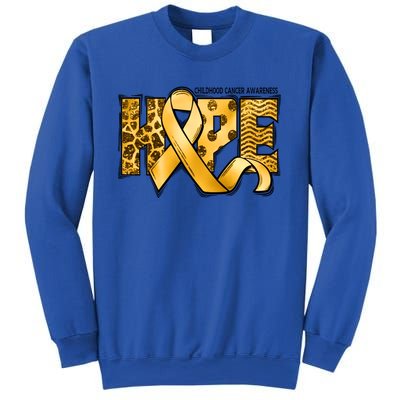 Childhood Cancer Awareness Hope In September We Wear Gold Gift Sweatshirt