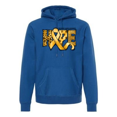 Childhood Cancer Awareness Hope In September We Wear Gold Gift Premium Hoodie