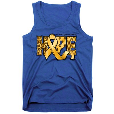 Childhood Cancer Awareness Hope In September We Wear Gold Gift Tank Top