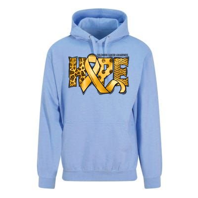 Childhood Cancer Awareness Hope In September We Wear Gold Gift Unisex Surf Hoodie