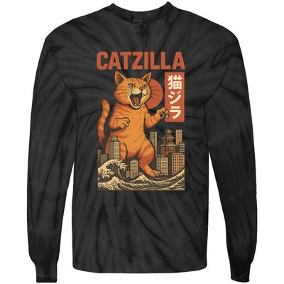 Catzilla Tie-Dye Long Sleeve Shirt