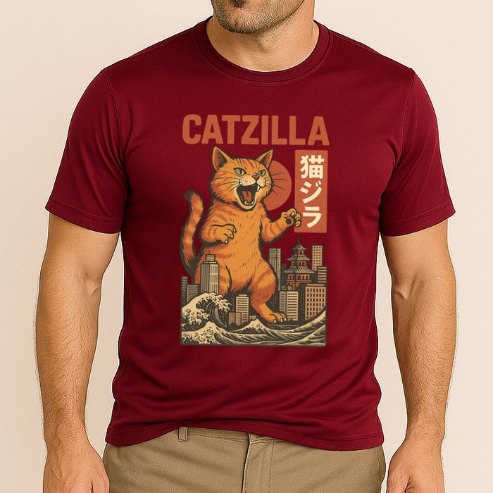 Catzilla Cooling Performance Crew T-Shirt