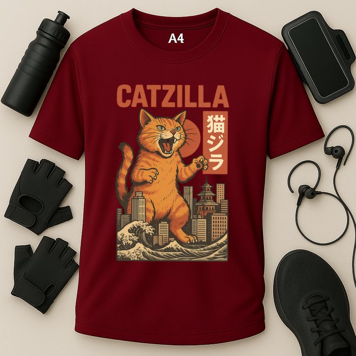 Catzilla Cooling Performance Crew T-Shirt