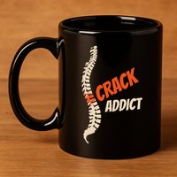Chiropractic Crack Addict For Adjustment Fans 11oz C Handle Ceramic Mug