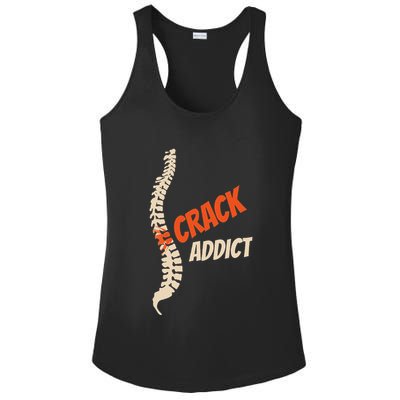 Chiropractic Crack Addict For Adjustment Fans Ladies PosiCharge Competitor Racerback Tank