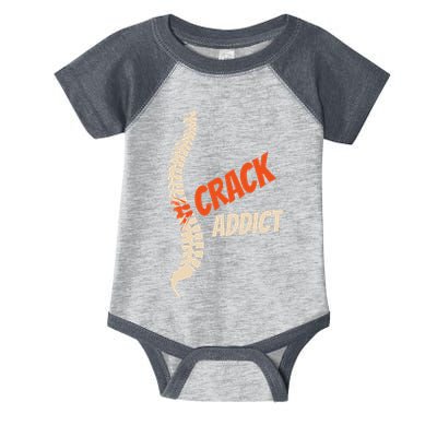 Chiropractic Crack Addict For Adjustment Fans Infant Baby Jersey Bodysuit