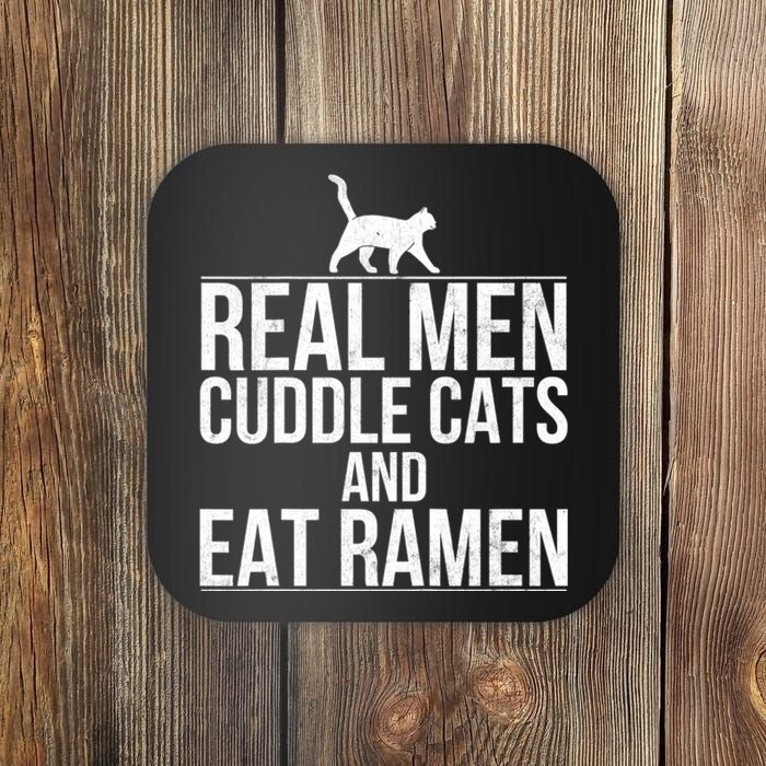 Cuddle Cats And Eat Ramen Coaster