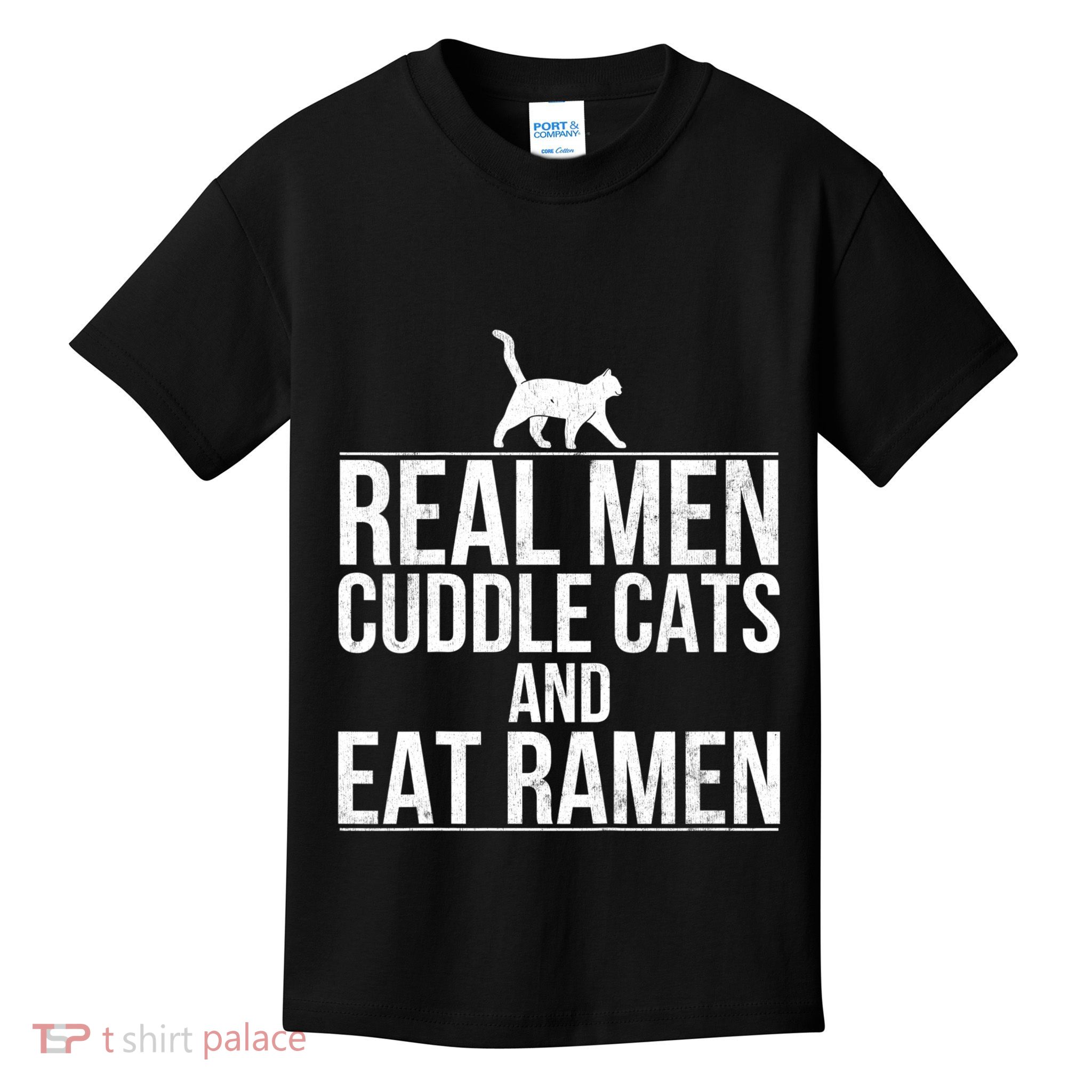 Cuddle Cats And Eat Ramen Kids T-Shirt