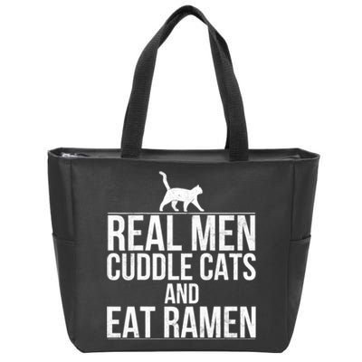 Cuddle Cats And Eat Ramen Zip Tote Bag