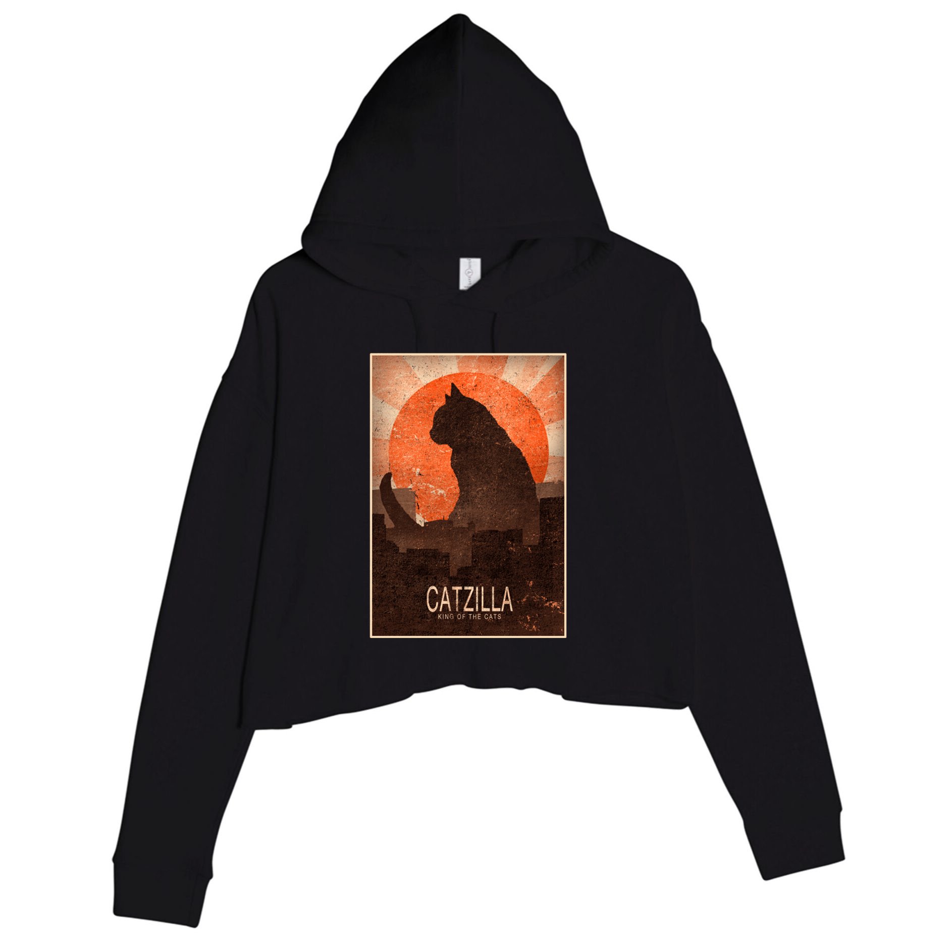 Catzilla Crop Fleece Hoodie