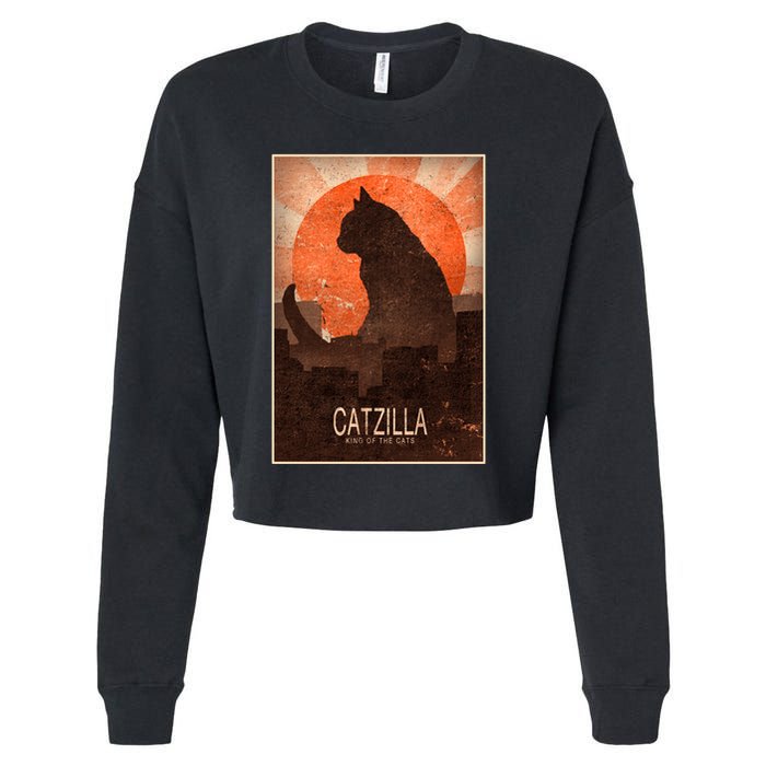 Catzilla Cropped Pullover Crew