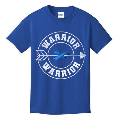 Colon Cancer Awareness Colonoscopy Warrior Survivor Gift Kids T-Shirt