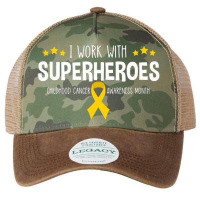 Childhood Cancer Awareness Rn Nurse Pediatric Oncology Legacy Tie Dye Trucker Hat