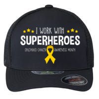 Childhood Cancer Awareness Rn Nurse Pediatric Oncology Flexfit Unipanel Trucker Cap