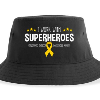 Childhood Cancer Awareness Rn Nurse Pediatric Oncology Sustainable Bucket Hat