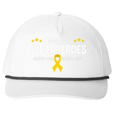 Childhood Cancer Awareness Rn Nurse Pediatric Oncology Snapback Five-Panel Rope Hat