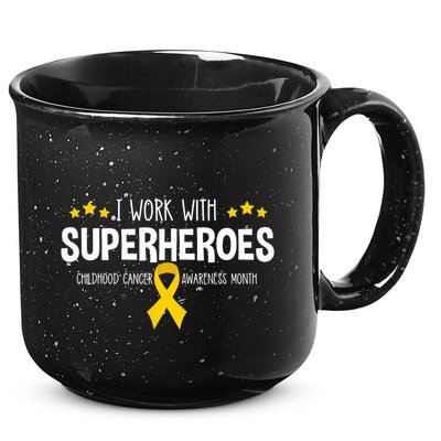 Childhood Cancer Awareness Rn Nurse Pediatric Oncology 15oz Campfire Ceramic Mug