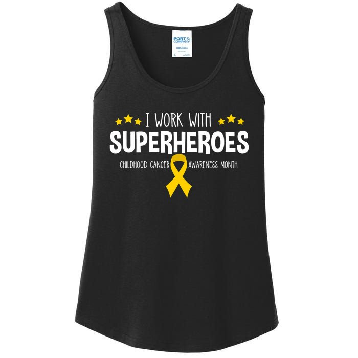 Childhood Cancer Awareness Rn Nurse Pediatric Oncology Ladies Essential Tank