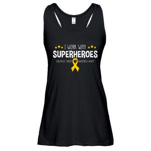 Childhood Cancer Awareness Rn Nurse Pediatric Oncology Ladies Essential Flowy Tank