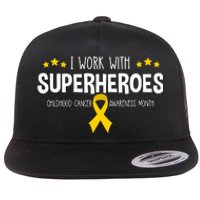 Childhood Cancer Awareness Rn Nurse Pediatric Oncology Flat Bill Trucker Hat