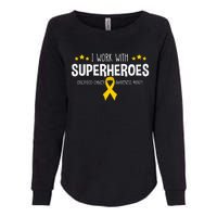 Childhood Cancer Awareness Rn Nurse Pediatric Oncology Womens California Wash Sweatshirt