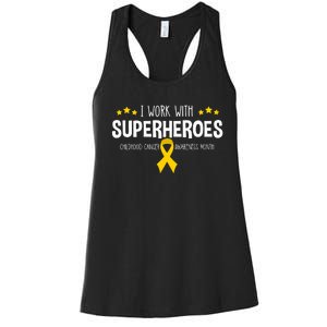 Childhood Cancer Awareness Rn Nurse Pediatric Oncology Women's Racerback Tank