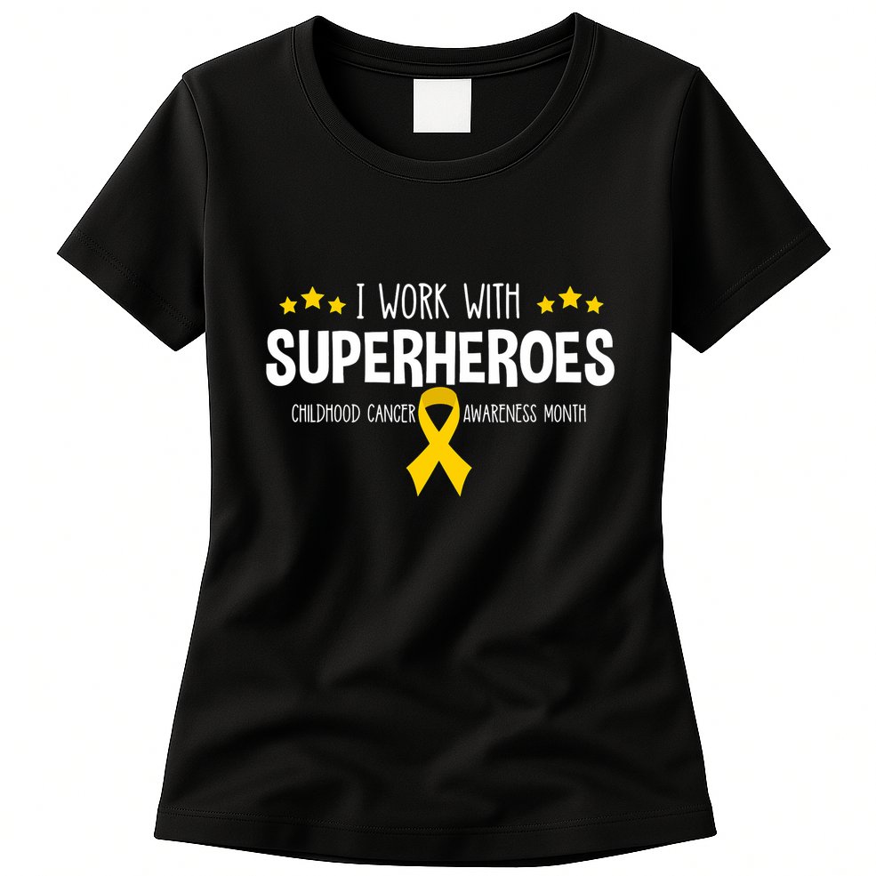 Childhood Cancer Awareness Rn Nurse Pediatric Oncology Womens T-Shirt