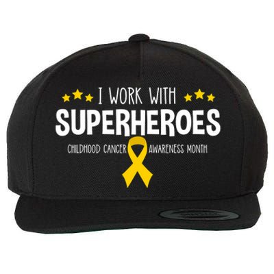 Childhood Cancer Awareness Rn Nurse Pediatric Oncology Wool Snapback Cap