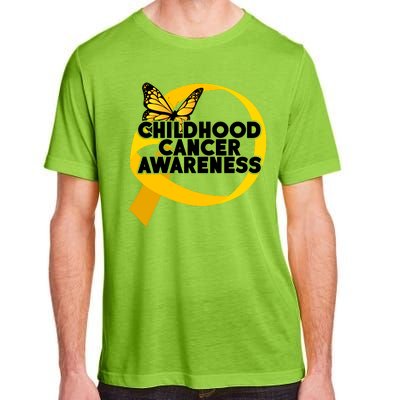 Childhood Cancer Awareness Butterfly Ribbon Adult ChromaSoft Performance T-Shirt