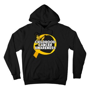 Childhood Cancer Awareness Butterfly Ribbon Hoodie