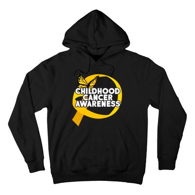 Childhood Cancer Awareness Butterfly Ribbon Hoodie