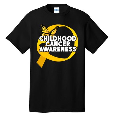 Childhood Cancer Awareness Butterfly Ribbon Tall T-Shirt