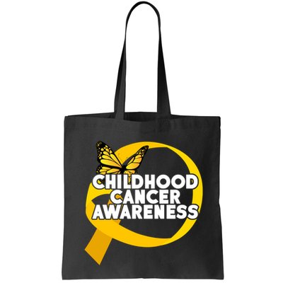 Childhood Cancer Awareness Butterfly Ribbon Bag