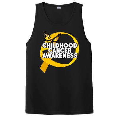 Childhood Cancer Awareness Butterfly Ribbon PosiCharge Competitor Tank