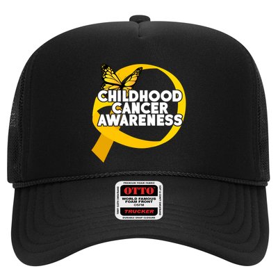 Childhood Cancer Awareness Butterfly Ribbon Trucker Hat