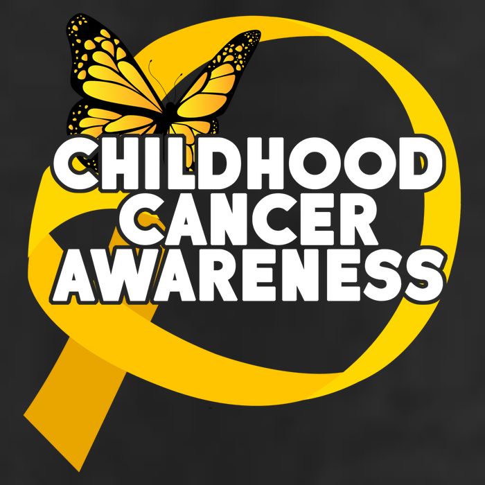 Childhood Cancer Awareness Butterfly Ribbon Golf Towel
