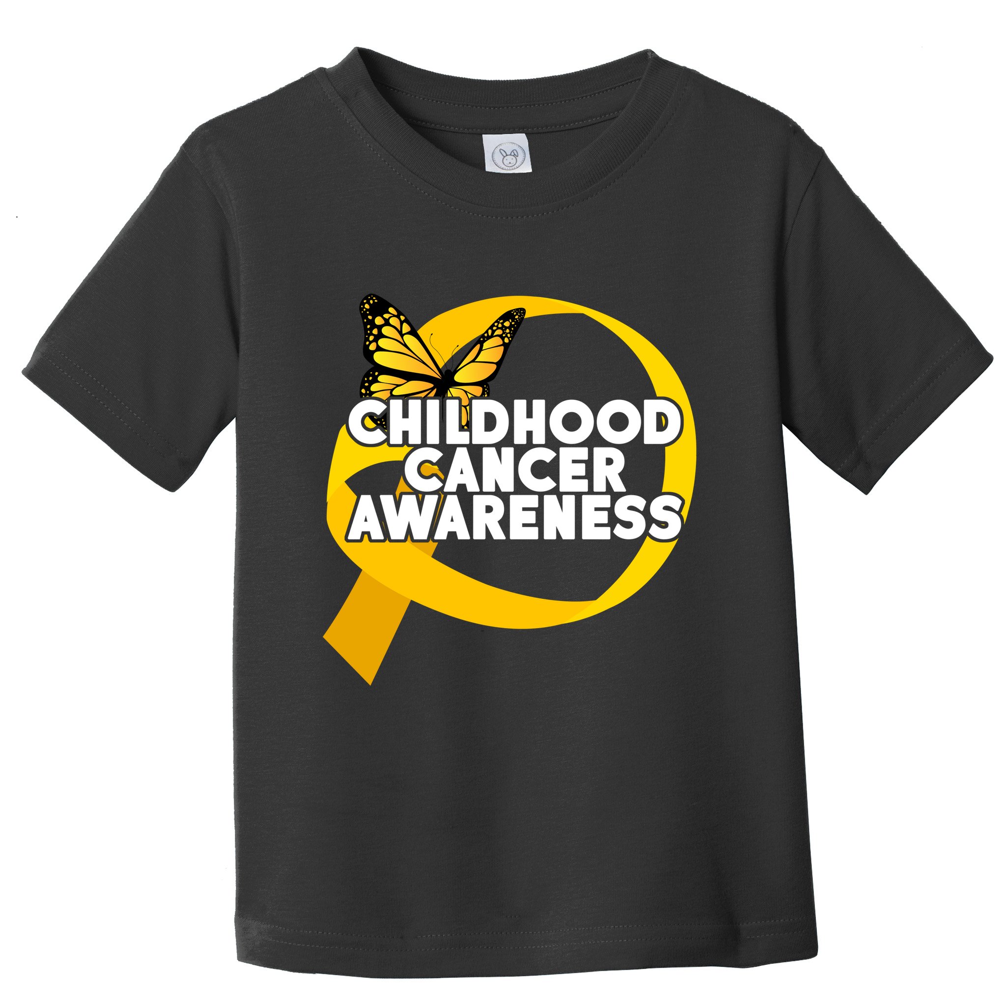 Childhood Cancer Awareness Butterfly Ribbon Toddler T-Shirt