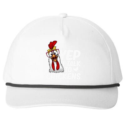 Cute Chicken Art Chicken Farmer Lovers Snapback Five-Panel Rope Hat