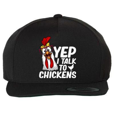 Cute Chicken Art Chicken Farmer Lovers Wool Snapback Cap