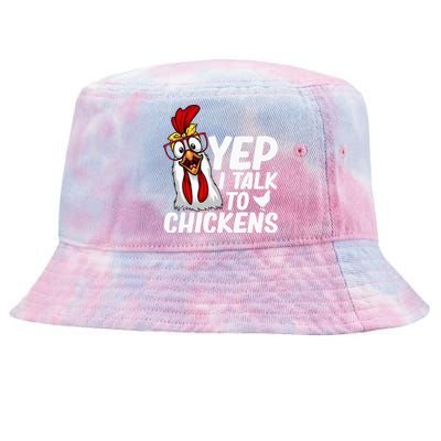 Cute Chicken Art Chicken Farmer Lovers Tie-Dyed Bucket Hat