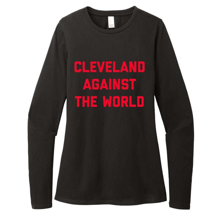 Cleveland Cleveland Against The World Womens CVC Long Sleeve Shirt