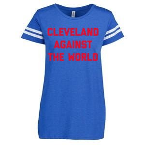 Cleveland Cleveland Against The World Enza Ladies Jersey Football T-Shirt