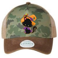 Cute Cat And Mouse Halloween Witch Legacy Tie Dye Trucker Hat