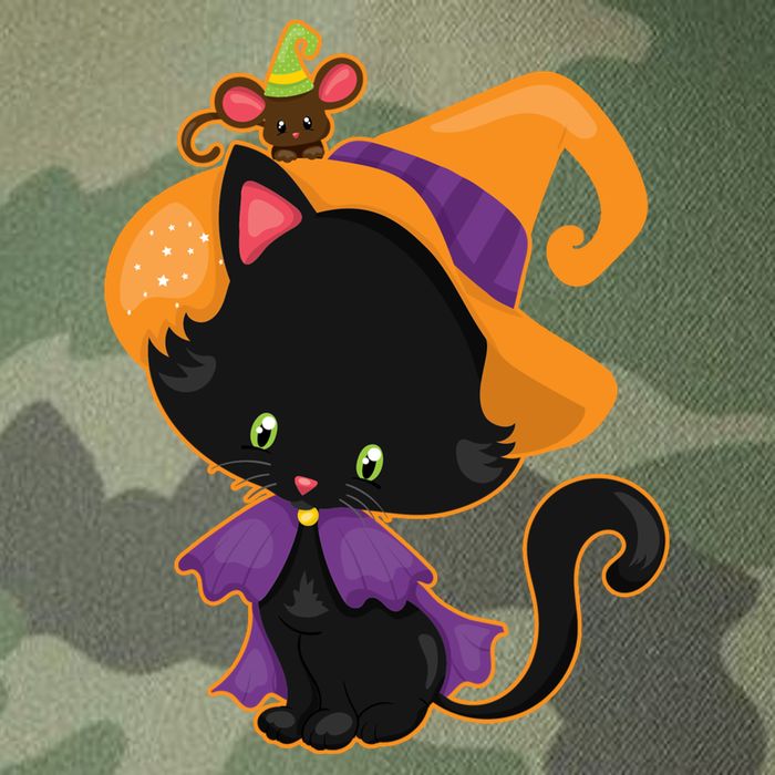 Cute Cat And Mouse Halloween Witch Legacy Tie Dye Trucker Hat