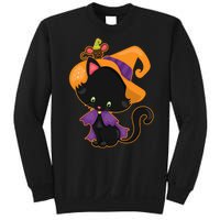 Cute Cat And Mouse Halloween Witch Sweatshirt