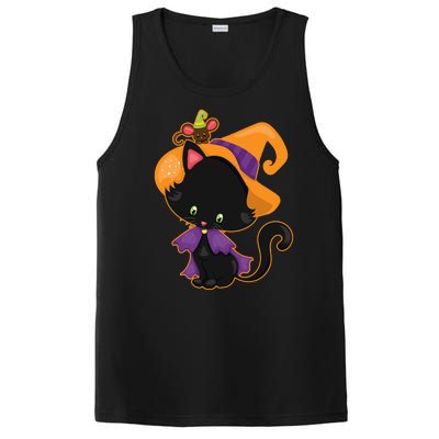 Cute Cat And Mouse Halloween Witch PosiCharge Competitor Tank