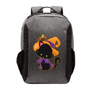 Cute Cat And Mouse Halloween Witch Vector Backpack