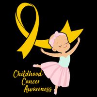 Childhood Cancer Awareness Yellow RIbbon Ballerina Bucket Hat
